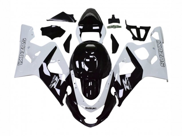 Comprare Carena Moto Suzuki GSXR 600 / GSXR 750 2004-2005 - Bianco Nero