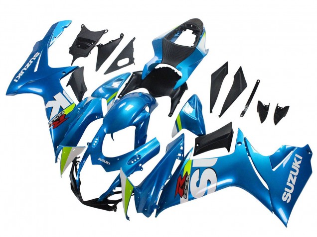 Comprare Carena Moto Suzuki GSXR 600 / GSXR 750 2011-2024 - Azzurro Chiaro Verde Bianco Rosso