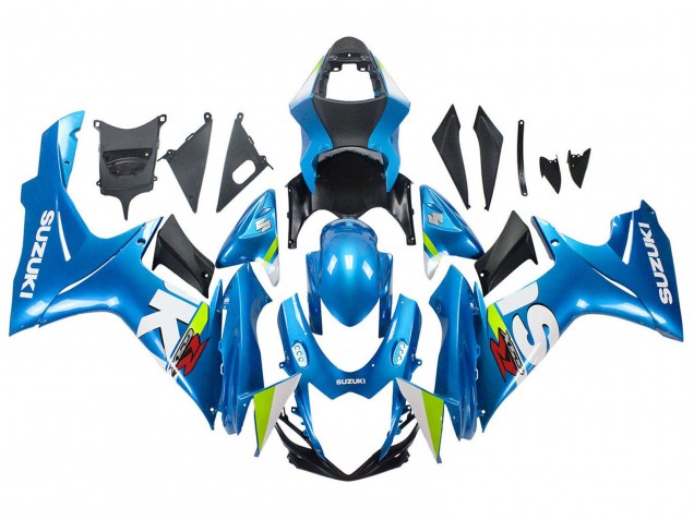 Comprare Carena Moto Suzuki GSXR 600 / GSXR 750 2011-2024 - Azzurro Chiaro Verde Bianco Rosso