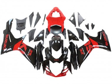 Comprare Kit Carena Moto Suzuki GSXR 600 / GSXR 750 2011-2024 - Rosso Nero Lucido