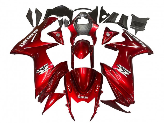 Comprare Carena Moto Suzuki GSXR 600 / GSXR 750 2011-2024 - Rosso Bianco Decal