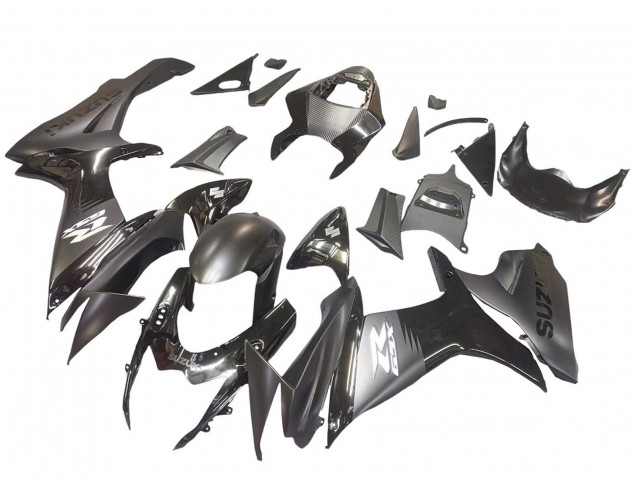 Comprare Carena Moto Suzuki GSXR 600 / GSXR 750 2011-2024 - Nero Opaco Nero Lucido Bianco Decal