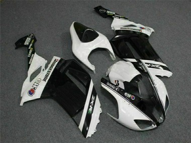 Comprare Carena Moto Kawasaki ZX6R 2007-2008 - Nero Bianco Elf