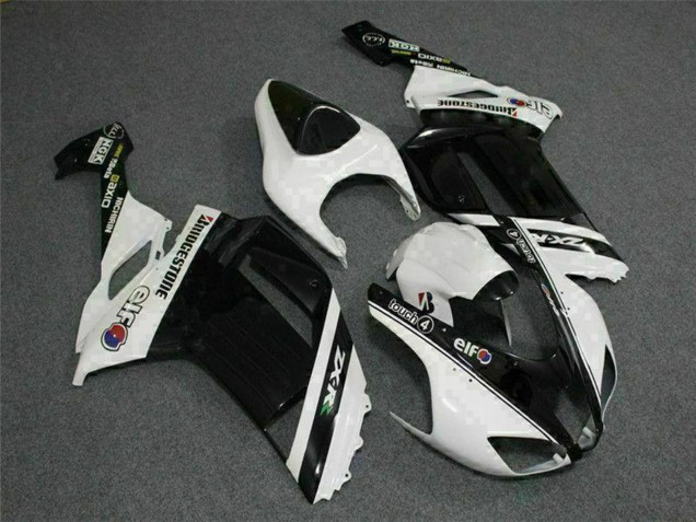 Comprare Carena Moto Kawasaki ZX6R 2007-2008 - Nero Bianco Elf