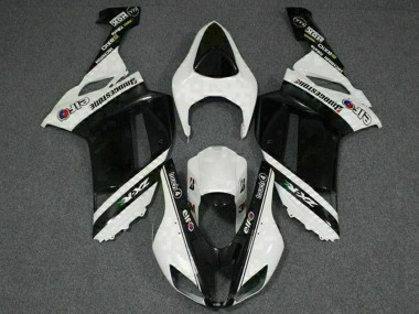 Comprare Carena Moto Kawasaki ZX6R 2007-2008 - Nero Bianco Elf
