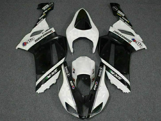 Comprare Carena Moto Kawasaki ZX6R 2007-2008 - Nero Bianco Elf