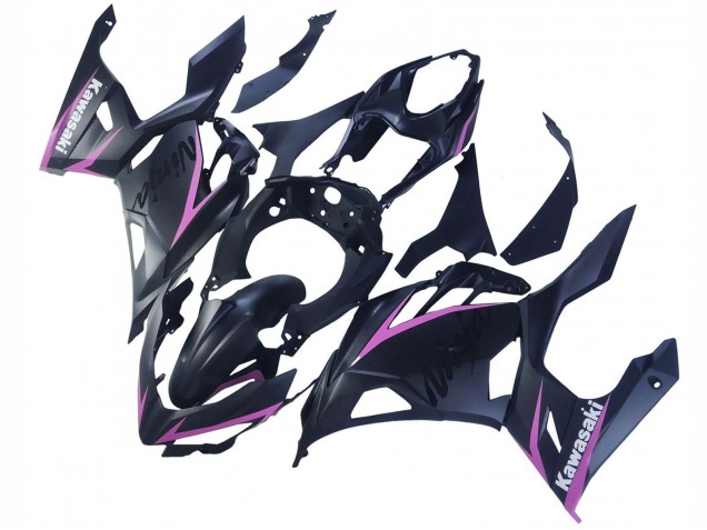 Comprare Carena Moto Kawasaki Ninja 400 2018-2024 - Nero Opaco Rosa