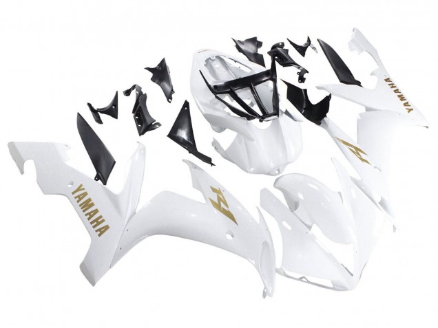 Comprare Carena Moto Yamaha YZF 1000 R1 2004-2006 - Bianco Oro Decals