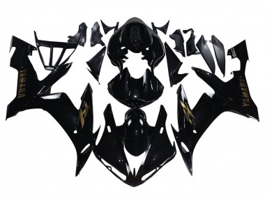 Comprare Carena Moto Yamaha YZF 1000 R1 2004-2006 - Nero Lucido Oro Decals