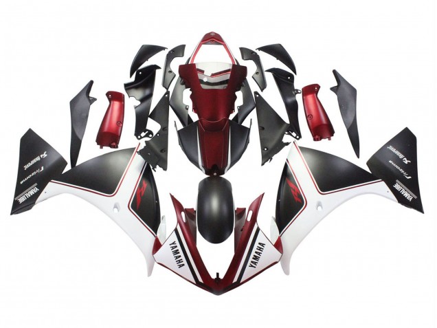 Comprare Carena Moto Yamaha YZF 1000 R1 2009-2011 - Rosso Bianco Nero Opaco