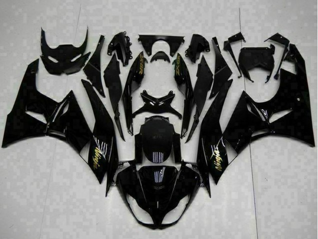Comprare Carena Moto Kawasaki ZX6R 2009-2012 - Nero Lucido Oro Ninja