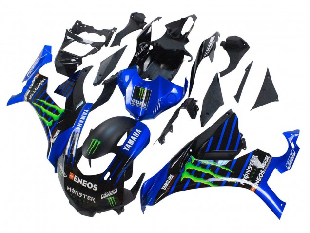 Comprare Carena Moto Yamaha YZF 1000 R1 2015-2019 - Blu Nero Opaco Verde Mostro ENEOS