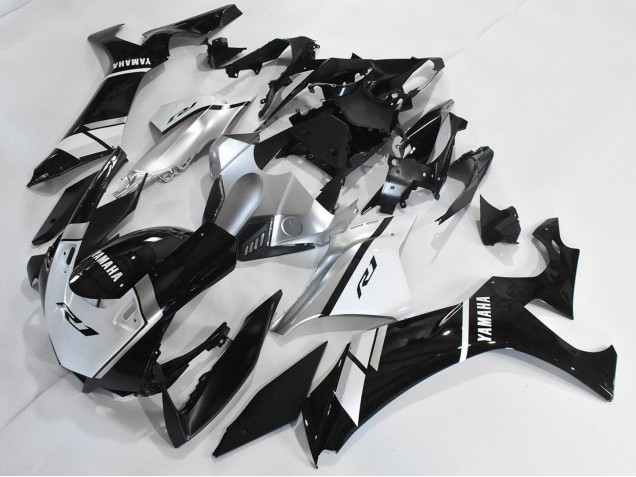 Comprare Carena Moto Yamaha YZF 1000 R1 2020-2025 - Argento Bianco Nero Lucido