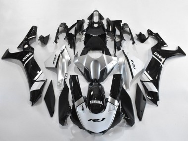 Comprare Carena Moto Yamaha YZF 1000 R1 2020-2025 - Argento Bianco Nero Lucido