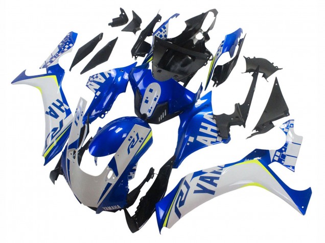 Comprare Carena Moto Yamaha YZF 1000 R1 2020-2025 - Bianco Blu Neon Giallo Nero Lucido
