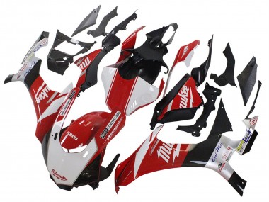 Comprare Carena Moto Yamaha YZF 1000 R1 2020-2025 - Bianco Rosso Nero Milwaukee