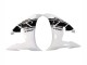 Comprare Carena Moto Yamaha YZF R6S 2006-2009 - Bianco Nero Lucido