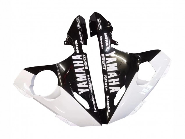 Comprare Carena Moto Yamaha YZF R6S 2006-2009 - Bianco Nero Lucido