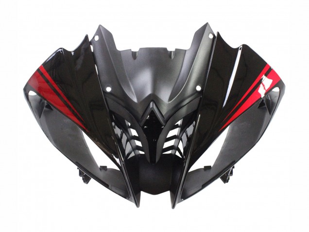 Comprare Carena Moto Yamaha YZF 600 R6 2008-2016 - Nero Lucido Nero Opaco Rosso Banda
