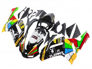 Comprare Carena Moto Kawasaki ZX6R 2007-2008 - Colorato Playboy 223
