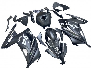 Comprare Carena Moto Kawasaki EX300 2013-2024 - Nero Opaco Bianco Elf Nevicare