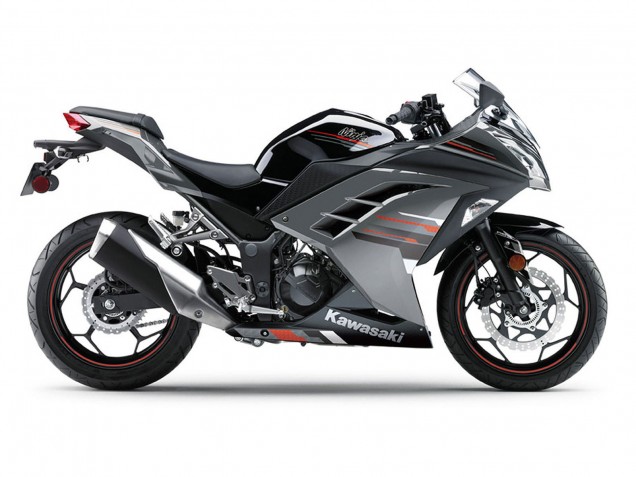 Comprare Carena Moto Kawasaki EX300 2013-2024 - Nero Argento Rosso