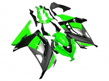 Comprare Carena Moto Kawasaki EX300 2013-2024 - Verde Argento Nero