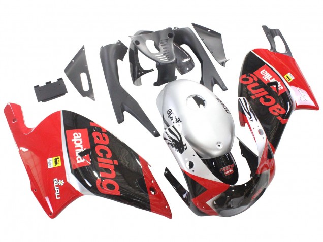 Comprare Carena Moto Aprilia RS125 2000-2005 - Rosso Nero Argento Corsa