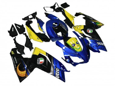 Comprare Carena Moto Aprilia RS125 2006-2011 - Blu Giallo Nero Squalo