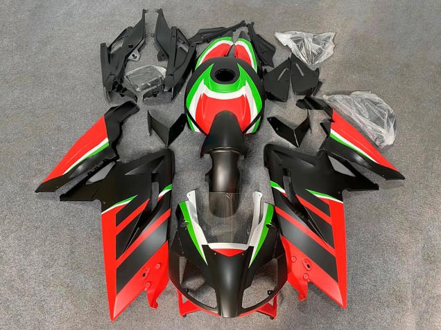 Comprare Carena Moto Aprilia RS125 2006-2011 - Nero Opaco Rosso Verde Bianco