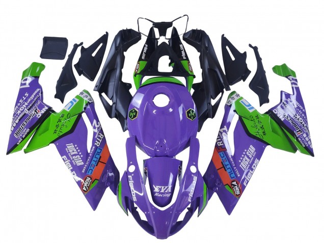 Comprare Carena Moto Aprilia RS125 2006-2011 - Viola Verde Rosso