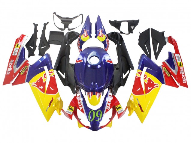Comprare Carena Moto Aprilia RS125 2006-2011 - Giallo Blu Scuro Red Bull