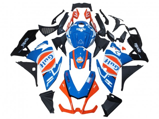 Comprare Carene Moto Aprilia RS4 50 125 2012-2019 - Bianco Blu Arancia Nero Lucido Golfo