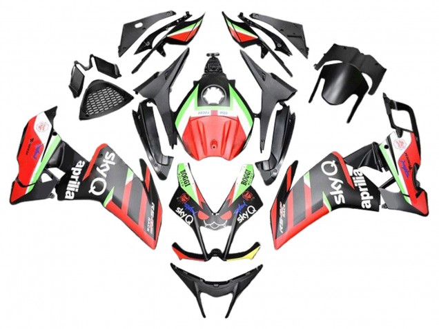 Comprare Carena Moto Aprilia RS4 50 125 2012-2018 - Rosso Verde Nero