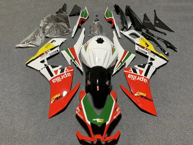 Comprare Carena Moto Aprilia RS4 50 125 2012-2018 - Bianco Rosso Verde Giallo