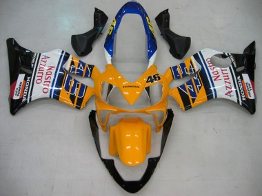 Comprare Carena Moto Honda CBR600 F4i 2004-2007 - Giallo Blu Bianco Nero Nastro Azzurro