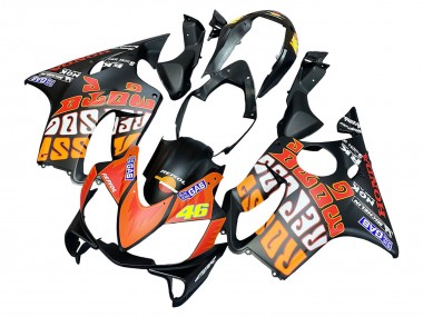 Comprare Carena Moto Honda CBR600 F4i 2004-2007 - Nero Opaco Arancia Rossi