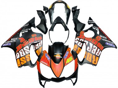 Comprare Carena Moto Honda CBR600 F4i 2004-2007 - Nero Opaco Arancia Rossi