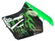 Comprare Carena Moto Honda CBR1100XX Blackbird 1996-2007 - Nero Lucido Verde Fiamma