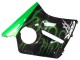 Comprare Carena Moto Honda CBR1100XX Blackbird 1996-2007 - Nero Lucido Verde Fiamma