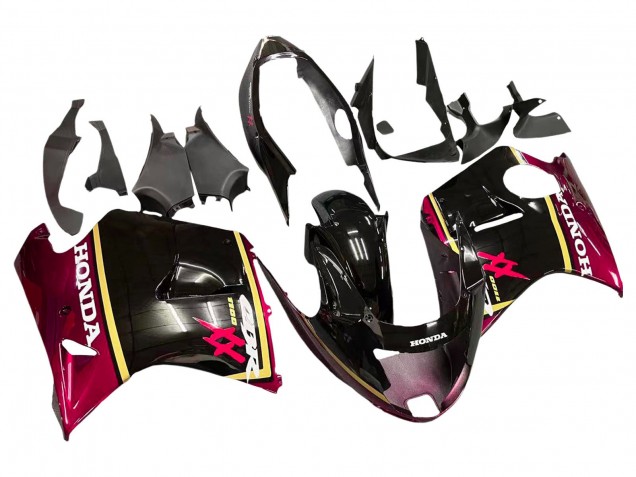 Comprare Carena Moto Honda CBR1100XX Blackbird 1996-2007 - Nero Lucido Rosso Giallo