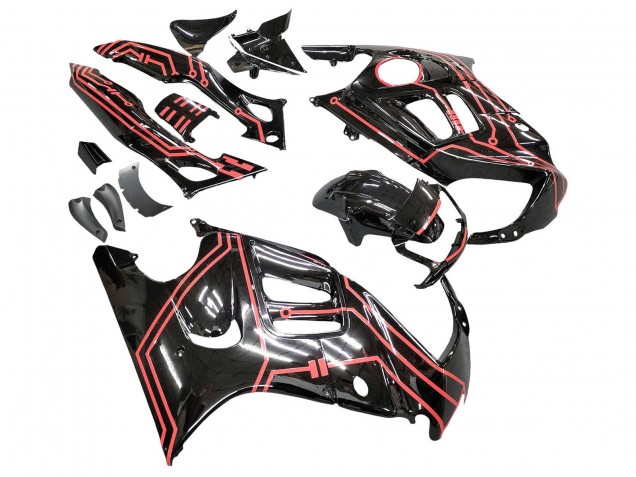 Comprare Kit Carena Moto Honda CBR600 F3 1997-1998 - Rosso Nero Lucido