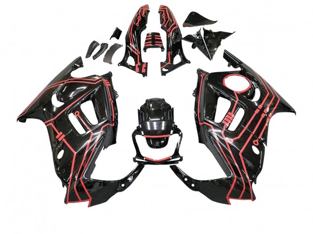 Comprare Kit Carena Moto Honda CBR600 F3 1997-1998 - Rosso Nero Lucido