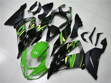 Comprare Carena Moto Kawasaki ZX6R 2013-2018 - Verde Giallo Nero Lucido Nero Opaco