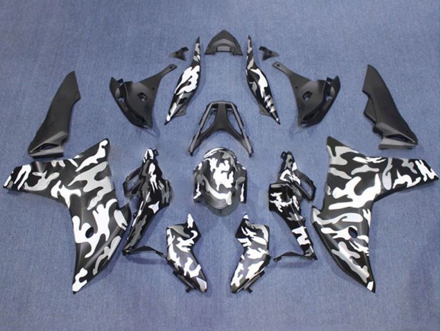Comprare Carena Moto Honda CBR600F 2011-2013 - Nero Bianco Camouflage
