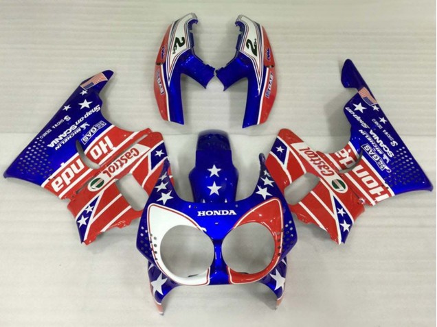 Comprare Carena Moto Honda CBR900RR 893 1992-1993 - Bianco Rosso Blu Stella Castrol