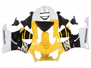 Comprare Carena Moto Honda CBR900RR 919 1998-1999 - Bianco Giallo Nero Lucido