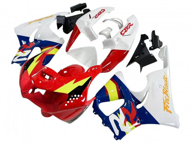 Comprare Carene Moto Honda CBR900RR 919 1998-1999 - Bianco Rosso Giallo Blu