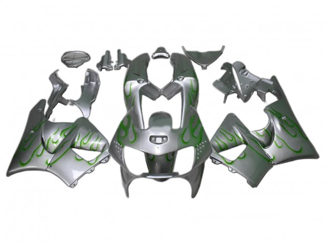 Comprare Carena Moto Honda CBR900RR 919 1998-1999 - Argento Verde Fiamma