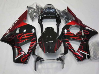 Comprare Carena Moto Honda CBR900RR 954 2002-2003 - Nero Lucido Rosso Fiamma
